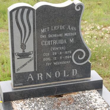 ARNOLD Gertruida M. nee VENTER 1876-1964
