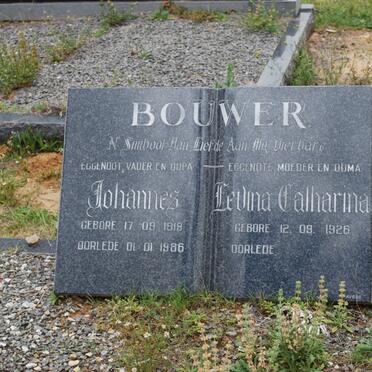 BOUWER Johannes 1919-1985 &amp; Levina Catharina 1926-