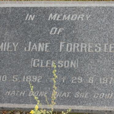 FORRESTER Emily Jane nee GLEESON 1892-1975