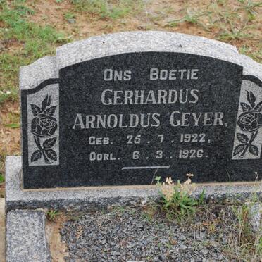 GEYER Gerhardus Arnoldus 1922-1926