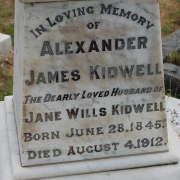 KIDWELL Alexander James 1845-1912