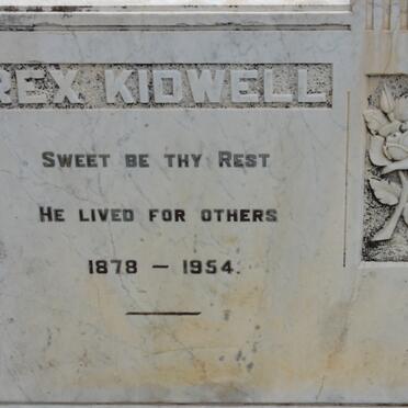 KIDWELL Rex 1878-1954