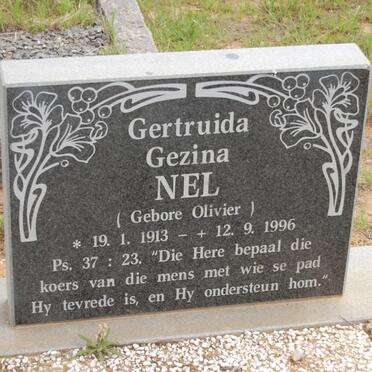 NEL Gertruida Gezina nee OLIVIER 1913-1996