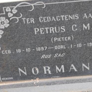 NORMAN Petrus G.M. 1897-1968