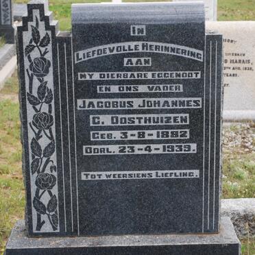 OOSTHUIZEN Jacobus Johannes C. 1882-1939