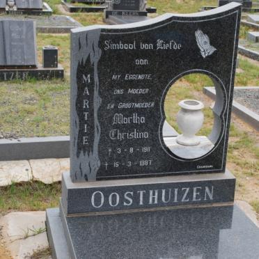 OOSTHUIZEN Martha Christina 1911-1987