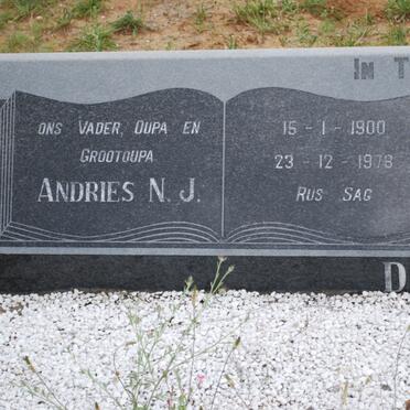 PLESSIS Andries N.J., du 1900-1978