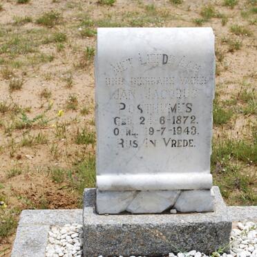 POSTHUMUS Jan Jacobus 1872-1943