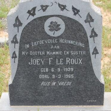 ROUX Joey F., le 1929-1965
