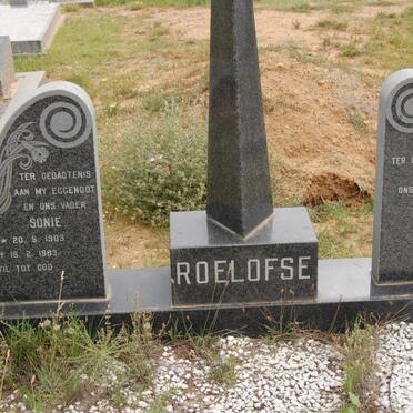 ROELOFSE Sonie 1903-1983 &amp; Nettie 1905-1983
