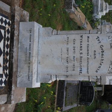 ROELOFSE Wynand S. 1854-1915