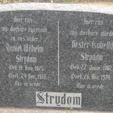 STRYDOM Daniel Wilhelm 1875-1951 &amp; Hester Iosbella 1882-1974
