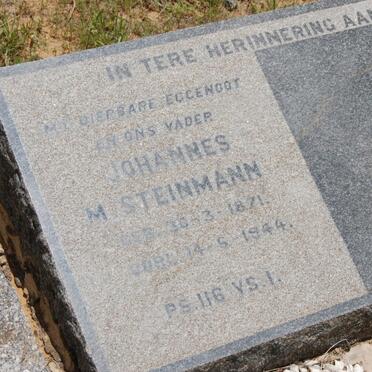 STEINMANN Johannes M. 1871-1944