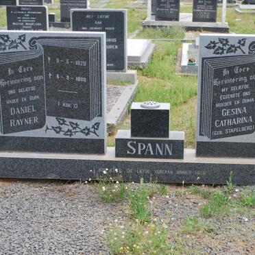 SPANN Daniel Rayner 1929-1988 &amp; Gesina Catharina STAPLEBERG 1927-1985