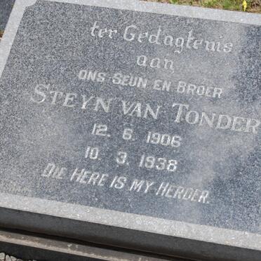 TONDER Steyn, van 1906-1938