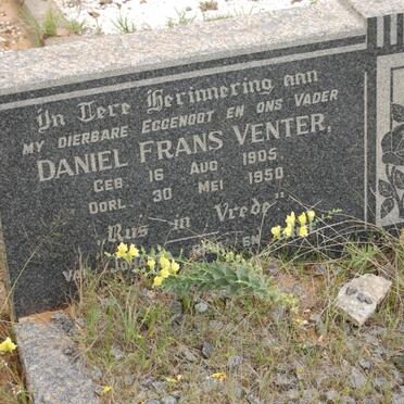 VENTER Daniel Frans 1905-1950
