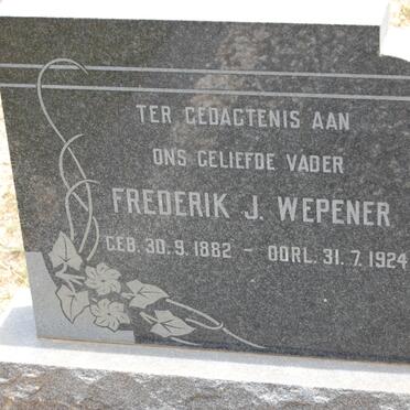 WEPENER Frederik J. 1882-1924