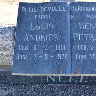 NELL Louis Andries 1901-1970 &amp; Hendrina Petronella 1909-1968