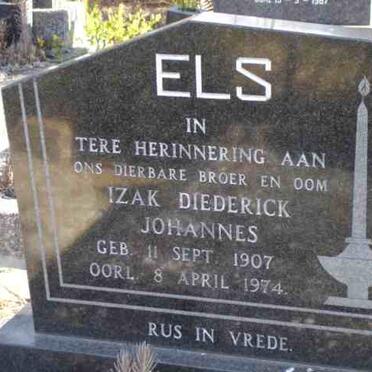 ELS Izak Diederick Johannes 1907-1974