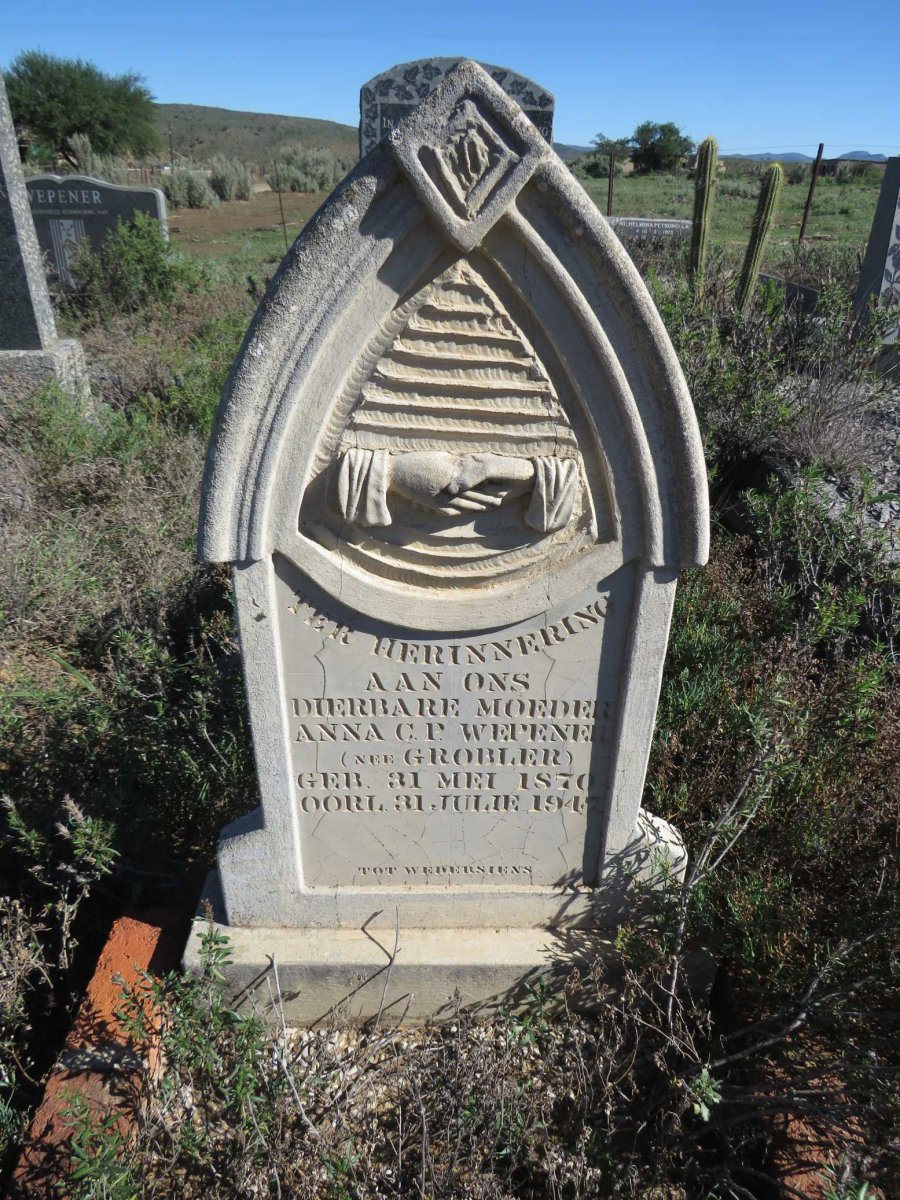 WEPENER Anna C.P. nee GROBLER 1870-1947