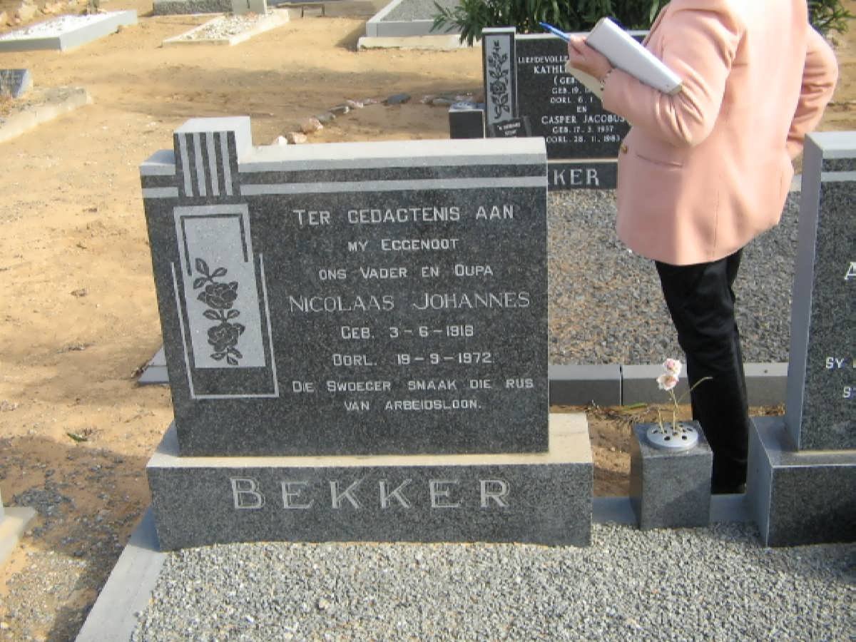 BEKKER Nicolaas Johannes 1918-1972