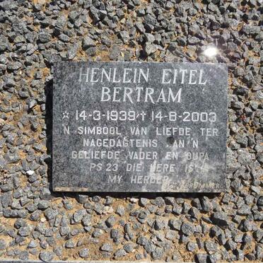 BERTRAM Henlein Eitel 1939-2003