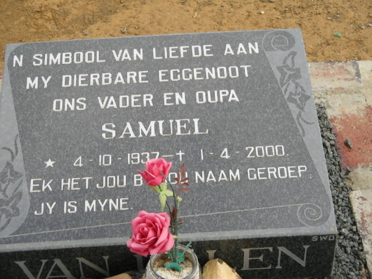 DALEN Samuel, van 1937-2000