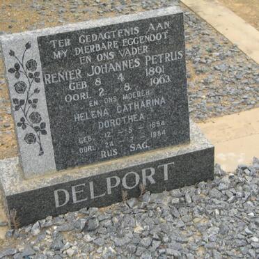 DELPORT Renier Johannes Petrus 1891-1963 & Helena Catharina Dorothea 1894-1984