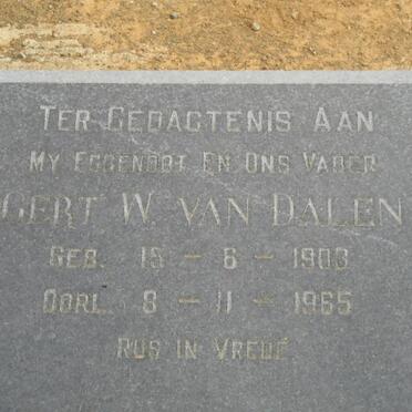 DALEN Gert W., van 1903-1965