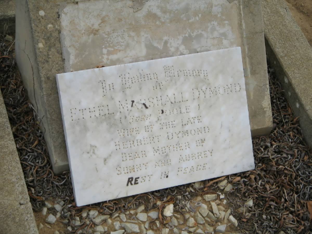 DYMOND Ethel Marshall nee POOLE
