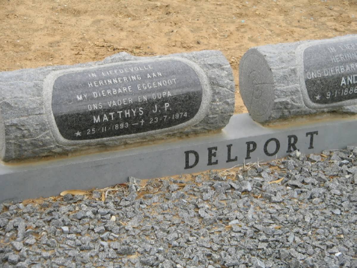 DELPORT Matthys J.P. 1893-1974 &amp; Andriesa J. 1886-1987 _1
