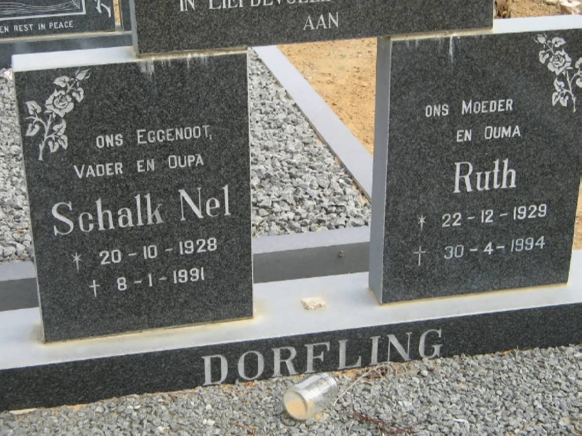 DORFLING Schalk Nel 1928-1991 &amp; Ruth 1929-1994