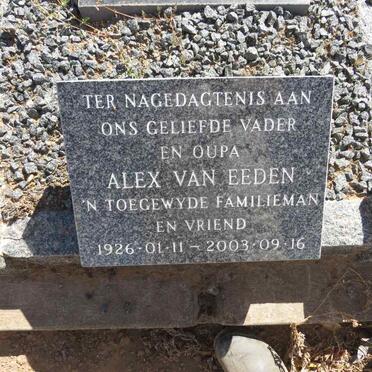 EEDEN Alex, van 1926-2003