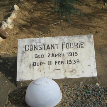 FOURIE Constant 1915-1936