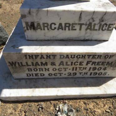 FREEMAN Margaret Alice 1904-1905