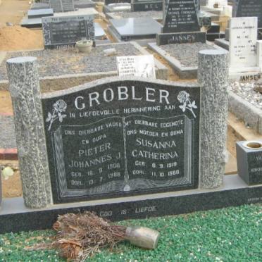 GROBLER Pieter Johannes J. 1908-1988 &amp; Susanna Catherina 1919-1966 :: GROBLER Johan 1953-1995 