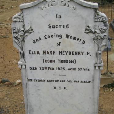 HEYDENRYCH Ella Nash nee HOBSON -1925