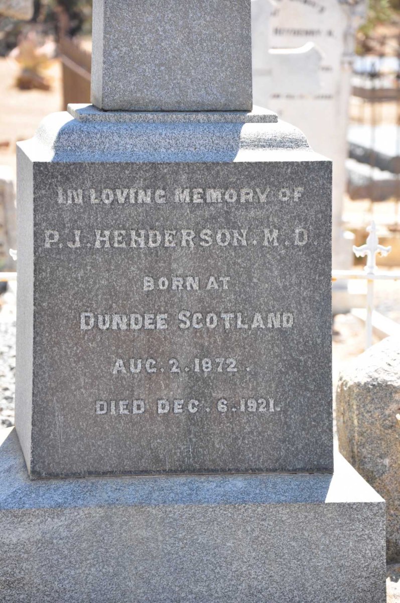 HENDERSON P.J. 1872-1921 _2