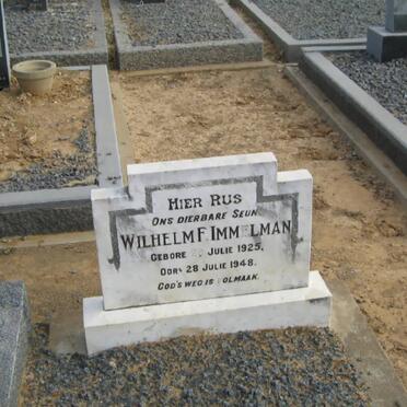 IMMELMAN Wilhelm F. 1925-1948