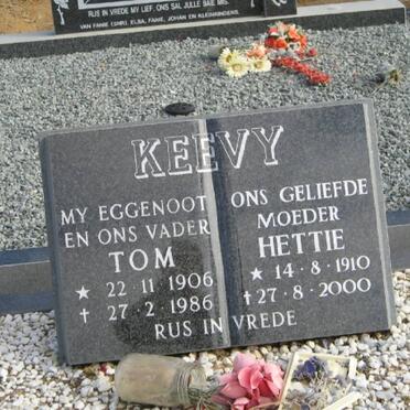 KEEVY Tom 1906-1986 &amp; Hettie 1910-2000