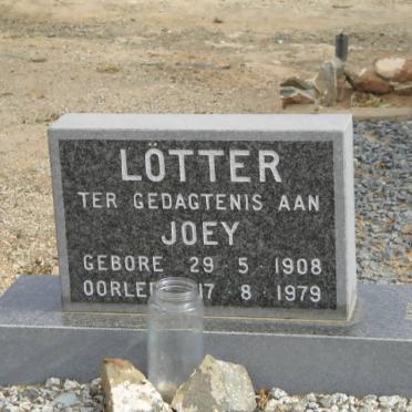 LOTTER Joey 1908-1979