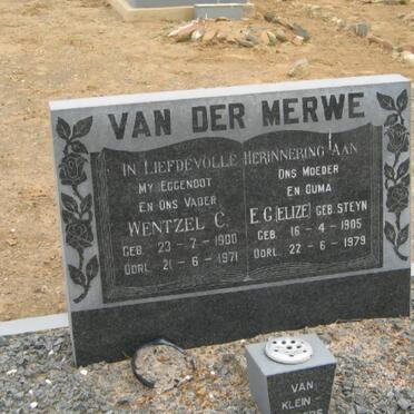 MERWE Wentzel C., van der 1900-1971 &amp; E.G. STEYN 1905-1979