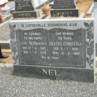 NEL Jan Hermanus 1903-1970 &amp; Helena Christina 1908-1989