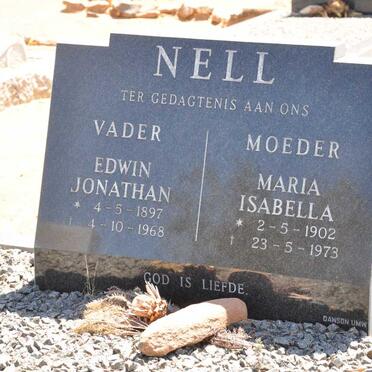 NELL Edwin Jonathan 1897-1968 &amp; Maria Isabella 1902-1973