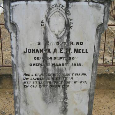 NELL Johanna A.E.M. 1902-1918