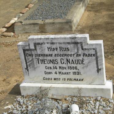 NAUDE Theunis C. 1896-1931