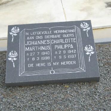 OELOFSE Johannes Marthinus 1940-1998 &amp; Charlotte Philippa 1942-1997