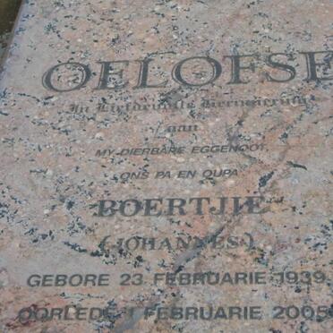 OELOFSE Johannes 1939-2005