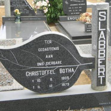 SLABBERT Christoffel Botha 1905-1975