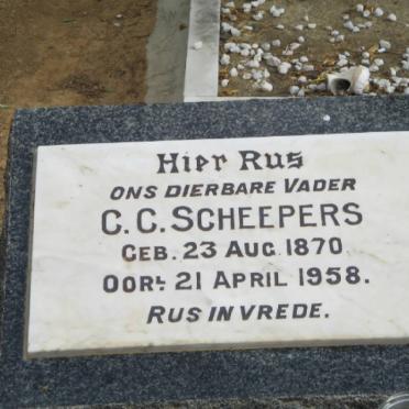 SCHEEPERS C.C. 1870-1958